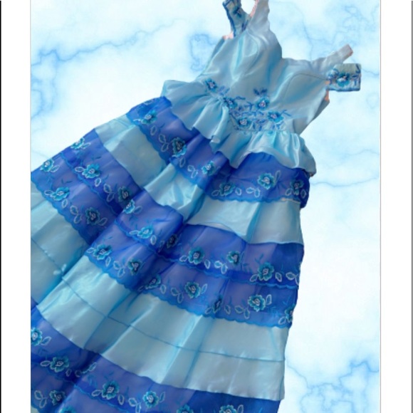 💙 Beautiful halloween  Embroidered dress 💙like brand new / - Picture 15 of 17